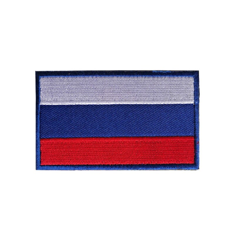 European Countries Flag Patch Badges Hook Loop Russia France Germany Italy Armband 3D Stick on Jacket Backpack Stickers