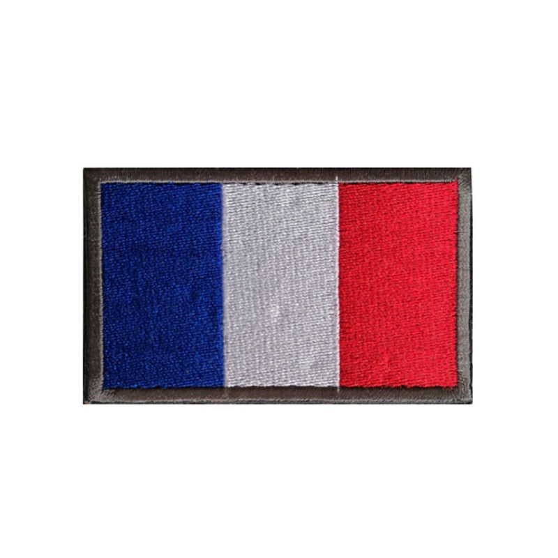 European Countries Flag Patch Badges Hook Loop Russia France Germany Italy Armband 3D Stick on Jacket Backpack Stickers