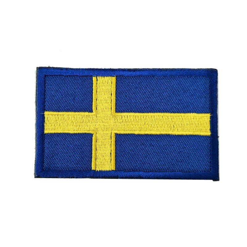 European Countries Flag Patch Badges Hook Loop Russia France Germany Italy Armband 3D Stick on Jacket Backpack Stickers