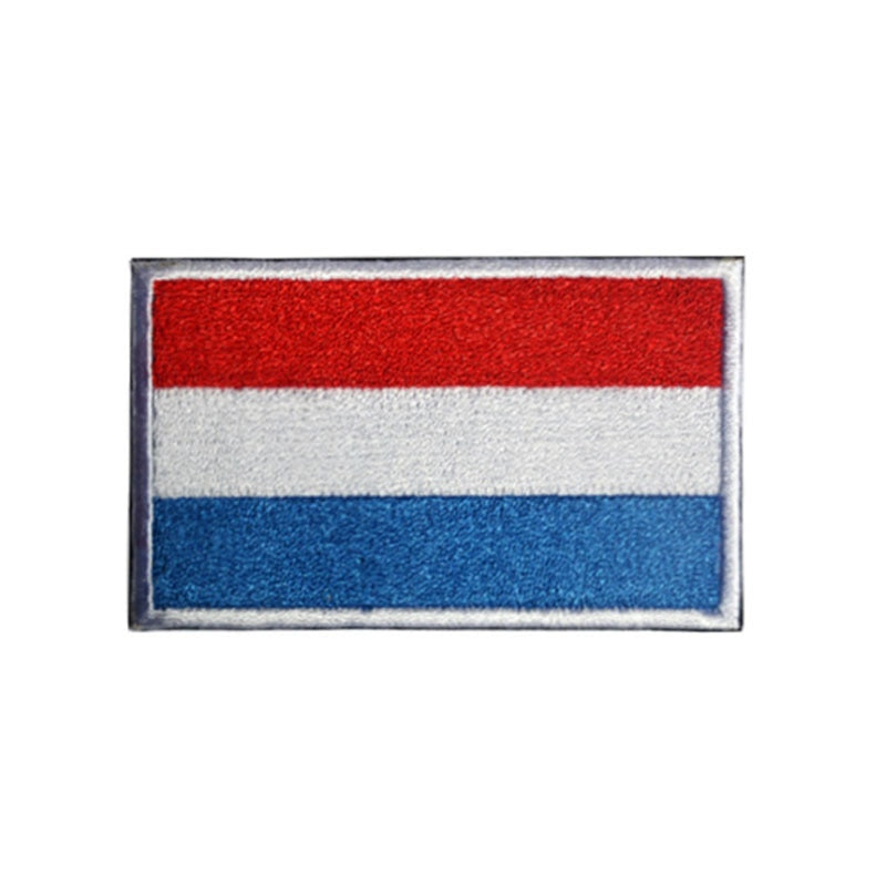 European Countries Flag Patch Badges Hook Loop Russia France Germany Italy Armband 3D Stick on Jacket Backpack Stickers