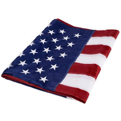 35.4X59 inch Embroidered American Flag Independence Day Outdoor USA Flag Waterproof Nylon Sewn Stripes Brass Grommets 90*150cm