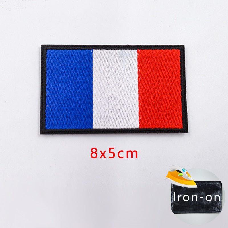 Tactical Military Patch Flag Israel Turkey Germany Russia Spain Australia Usa Switzerland South Korea Badge Embroidered Iron On