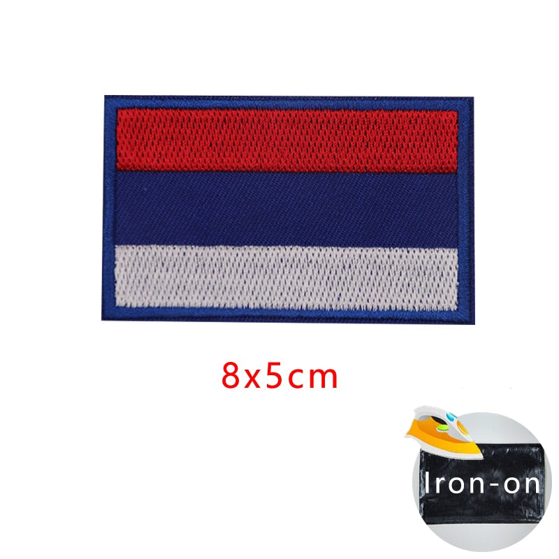 Tactical Military Patch Flag Israel Turkey Germany Russia Spain Australia Usa Switzerland South Korea Badge Embroidered Iron On