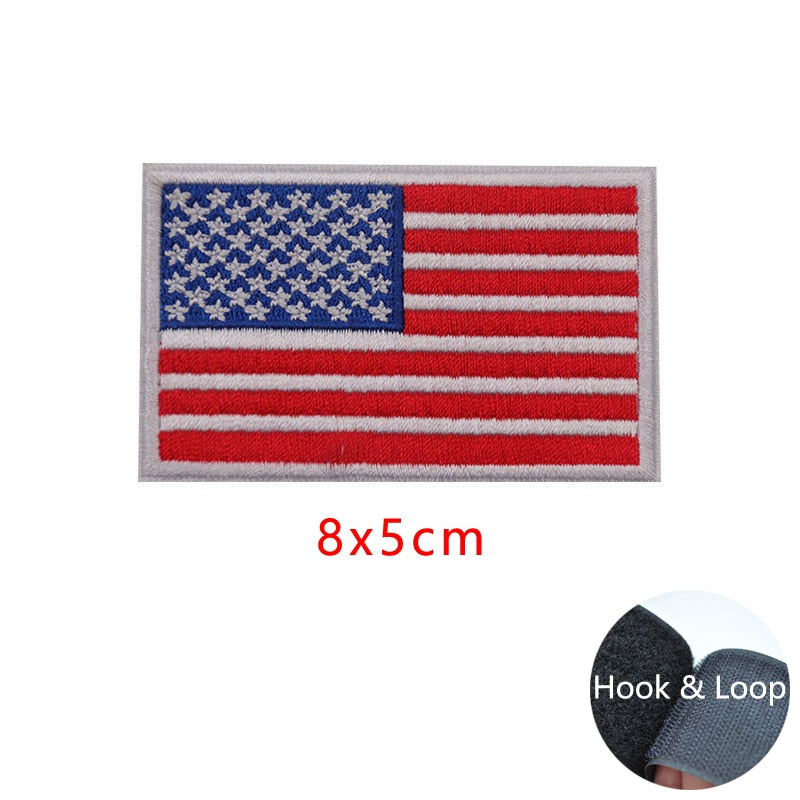 Tactical Military Patch Flag Israel Turkey Germany Russia Spain Australia Usa Switzerland South Korea Badge Embroidered Iron On