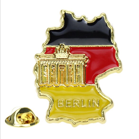 Flag Pin Collection Various Countries Flag Lapel Pin World Famous Building Badges Jewelry Gift for Friends