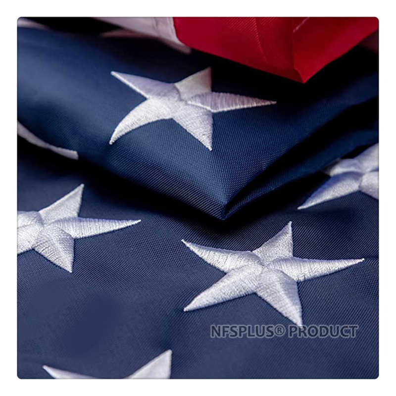 Double Sided USA Flag US Embroidered Stars And Stripes Oxford Fabric Home Outdoor American National Flags Banners United States