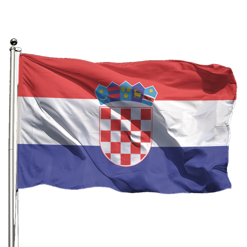 Croatia Flag National Hold Banner Flying Waterproof Outdoors Decor Garden Decoration Wall Backdrop State Cheer Support Glad