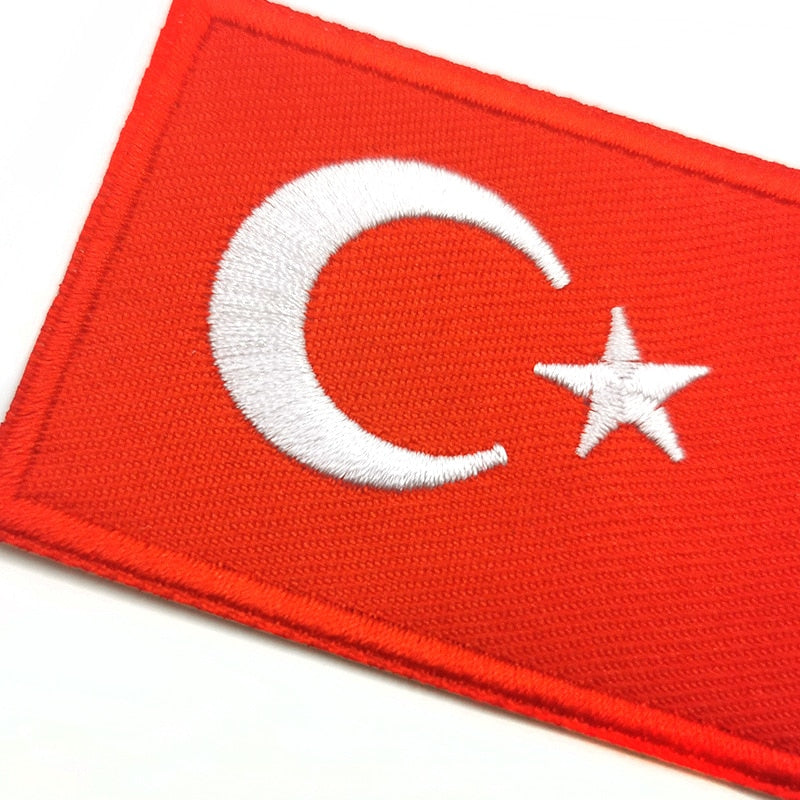 Tactical Military Patch Flag Israel Turkey Germany Russia Spain Australia Usa Switzerland South Korea Badge Embroidered Iron On