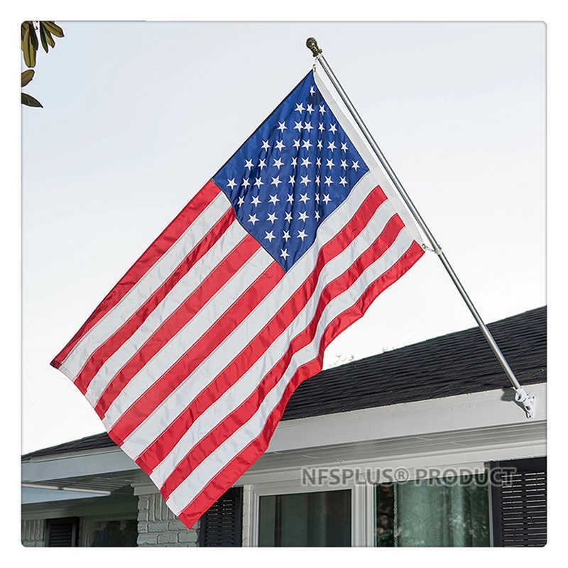 Double Sided USA Flag US Embroidered Stars And Stripes Oxford Fabric Home Outdoor American National Flags Banners United States