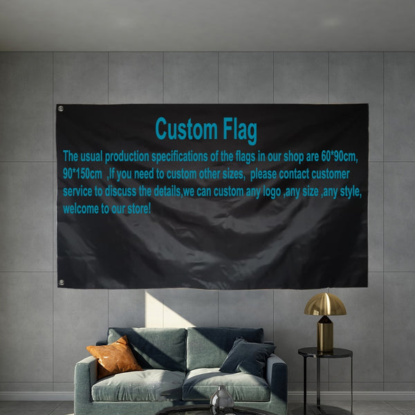 Custom Flag Banner Any Size Logo Color Company Advertisement Promotion Brand  Brass Metal Holes Can Be One Piece Double Sided